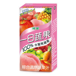 Daily Fruit  Vege-Peach  Apple 160ml