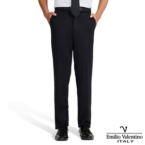 范倫提諾涼感彈性平口西褲7010-黑40
