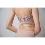 YOGA FLOW Emma Bra - 後背交織短版上衣 - 玫瑰石英粉 Rose Quartz, , large