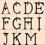 [Honey Comb]英文字母吊燈(KC1219-U), , large