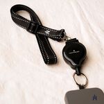 Textured Black Woven Strap, , large