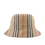 BURBERRY M號 經典條紋棉質雙面可用漁夫帽/米色, , large