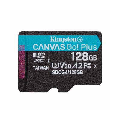 【Kingston】Canvas Go!Plus 128G SDCG4 SDXC A2 U3 V30 UHS-I 記憶卡 讀取速度:200MB/s