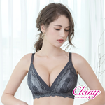 【Clany可蘭霓】涼感包覆無鋼圈 藍灰色 無法抗拒心機 B-D內衣 6991-65, , large