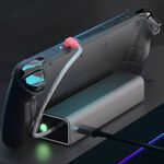 iPlay Steam Deck 充電底座 支援45W快充 自帶編織充電線 體積小散熱佳 金屬質感 防滑設計 現貨供應, , large