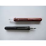 GeckoDesign 和諧之筆(黑檀) x 默契墨水瓶(圓) 手工製文具組, , large