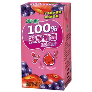 波蜜100蘋果葡萄汁TP160ml