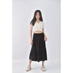 (XL) 燈芯絨黑色長裙二手衣, , large