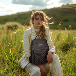 【複製】【lapagayo】歐洲訂製小香格紋精品後背包- PI-06417A-1-49墨綠色, , large