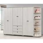 【唯熙傢俱】伊格鋼刷白2.5尺衣櫃, , large