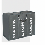 picobello-三格衣物收納袋-深灰, , large