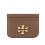 TORY BURCH Eleanor 大標誌小牛皮4卡卡片/名片夾/駝色, , large