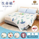 【日本旭川】生命磁醫護級石墨烯四季毯被1入140x225+石墨烯雙人床包枕套組 舒眠放鬆 推薦, , large