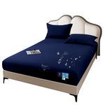 【Hilton】100% waterproof and antibacterial clean bed sheet - single/two colors optional (thin bed sheet/fitting sheet/mattress) (B0239-S), , large