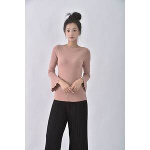 (S) 簡約粉色長袖上衣二手衣,  (S) 簡約粉色長袖上衣二手衣