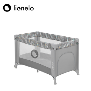 【Lionelo】Stefi  二合一遊戲嬰兒床-多彩灰