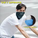 【淨對流】抗霾魔術頭巾V2.1 夕陽紅(條紋紅), , large