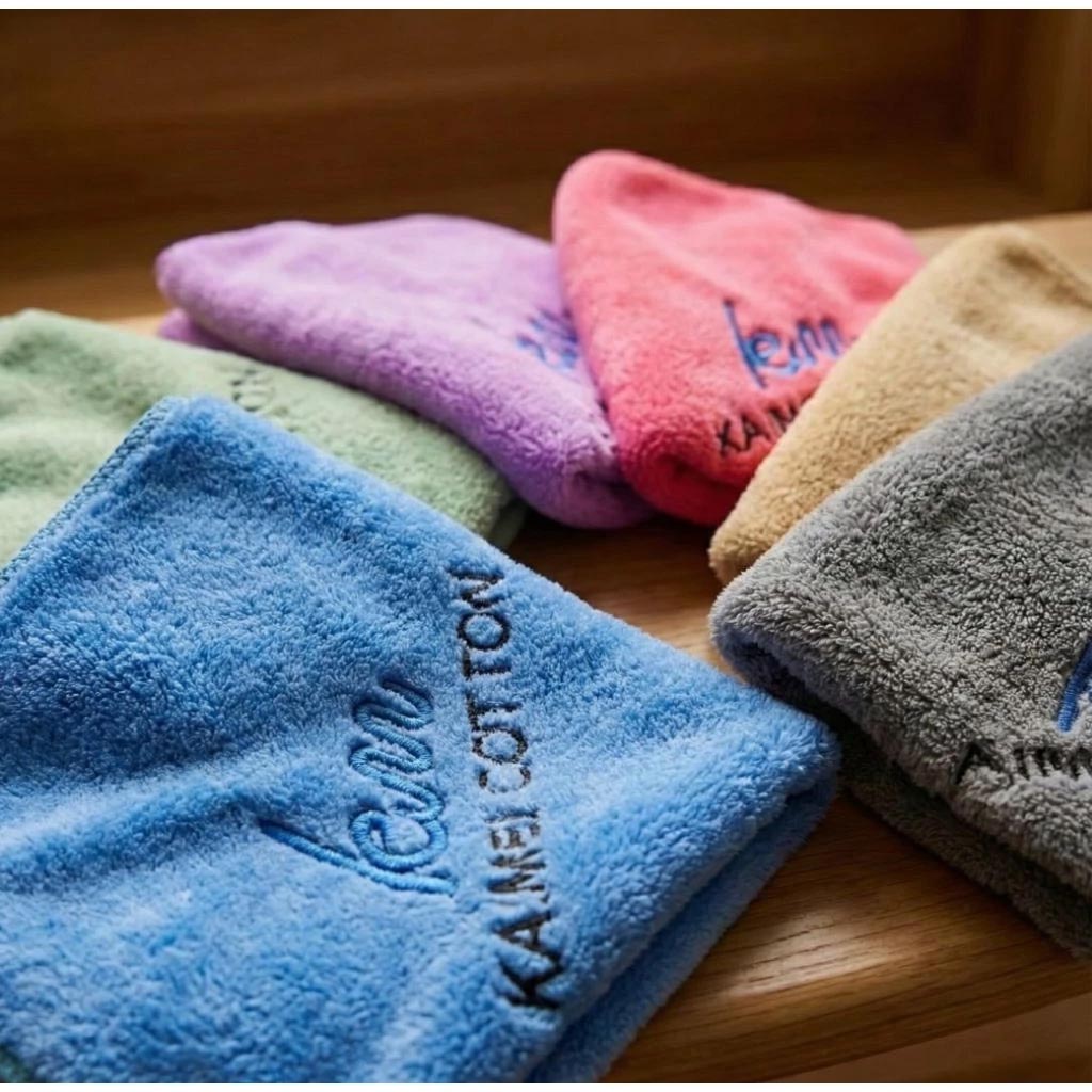 [Kaimei Cotton Industry] 10 randomly selected top-quality ultra-thick microfiber water-absorbent soft square towels. Patented open fiber yarn microfiber square towels, , large