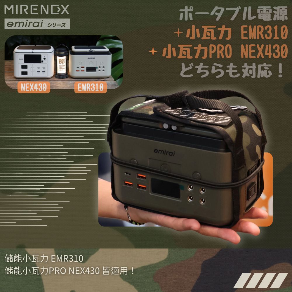 【MIRENEX】emirai BAG-430P | Energy Storage Mini-Walle PRO - Dedicated Camouflage Workwear Vest Protective Cover, , large