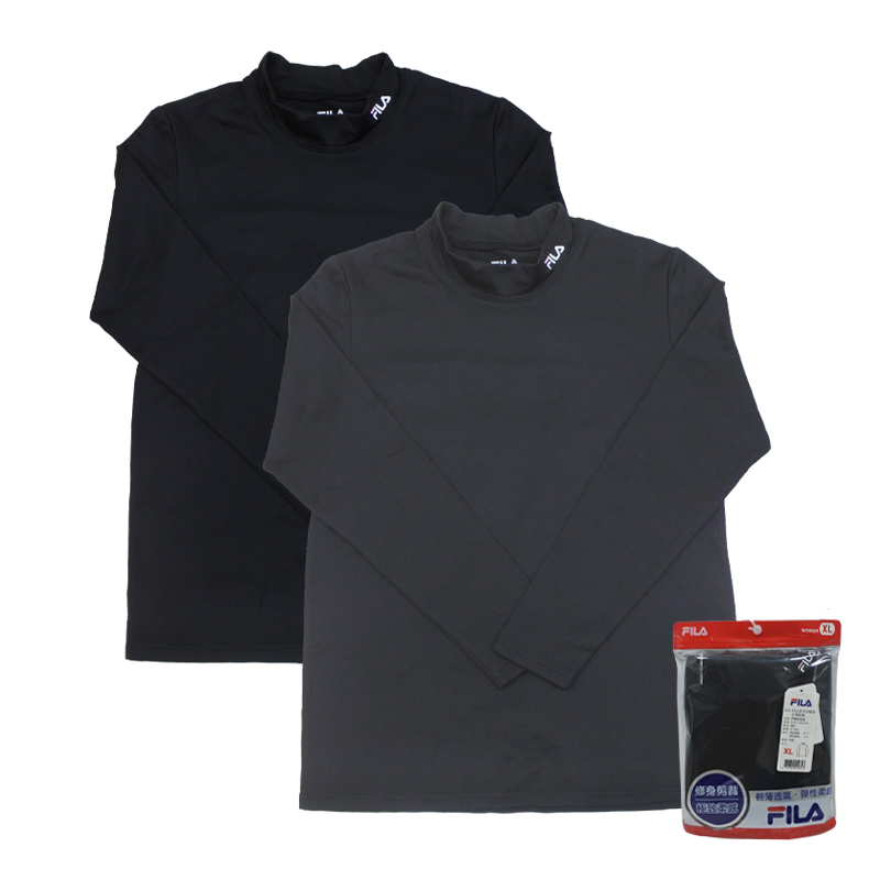 FILA女冬日暖感立領長袖-L(顏色隨機出貨)