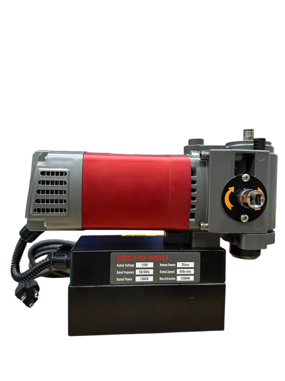 WIN五金 FKS BOST 輕巧型 FKS-W8835 圓管型 臥式磁性穴鑽 磁性鑽孔機 磁性鑽台 阿多拉 鑽台 開孔機 磁性鑽台, , large