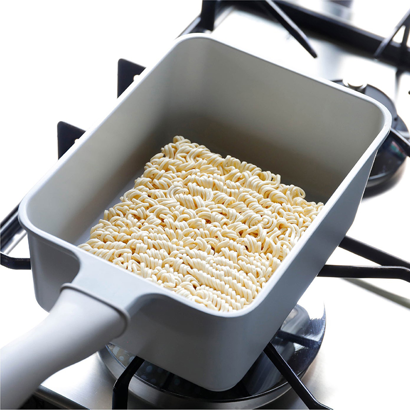 【CB JAPAN】copan Supot系列 IH爐輕量方型料理鍋13x18cm(附蓋), , large