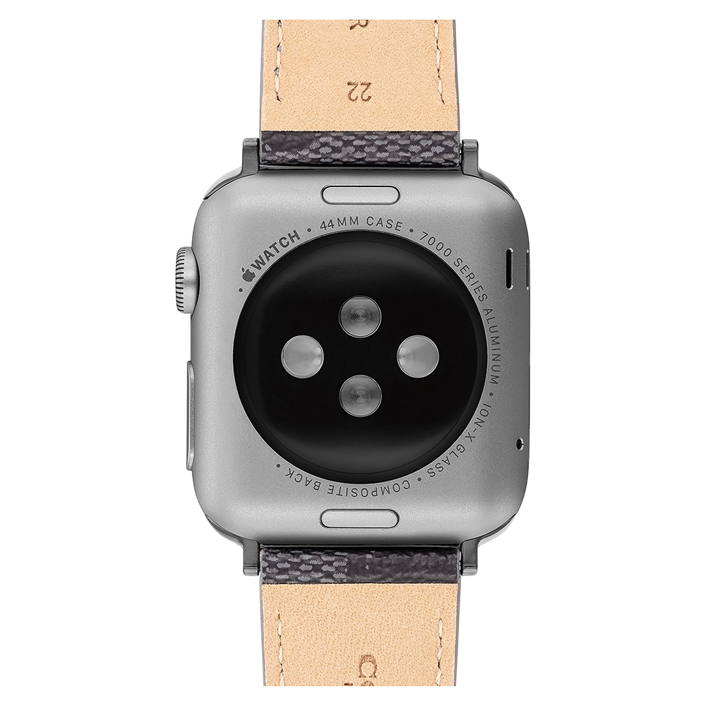 COACH Apple Watch 錶帶 42/44/45mm 適用 皮錶帶  - 鐵灰色 (不含手錶), , large
