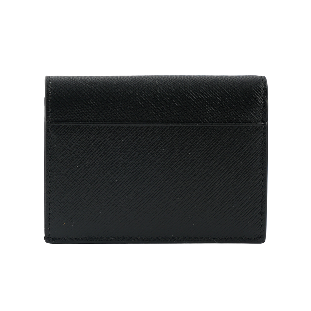 MONT BLANC Sartorial 匠心系列防刮牛皮暗釦二折短夾(黑色), , large