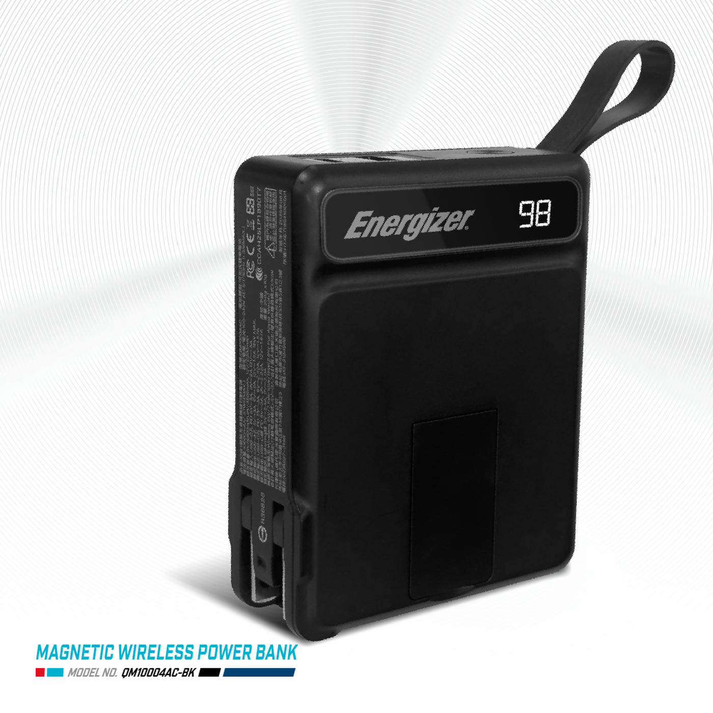 ENERGIZER 10-in-1 Wireless Power Bank 10000mAh QM10004AC Black - Official Distributor, , large