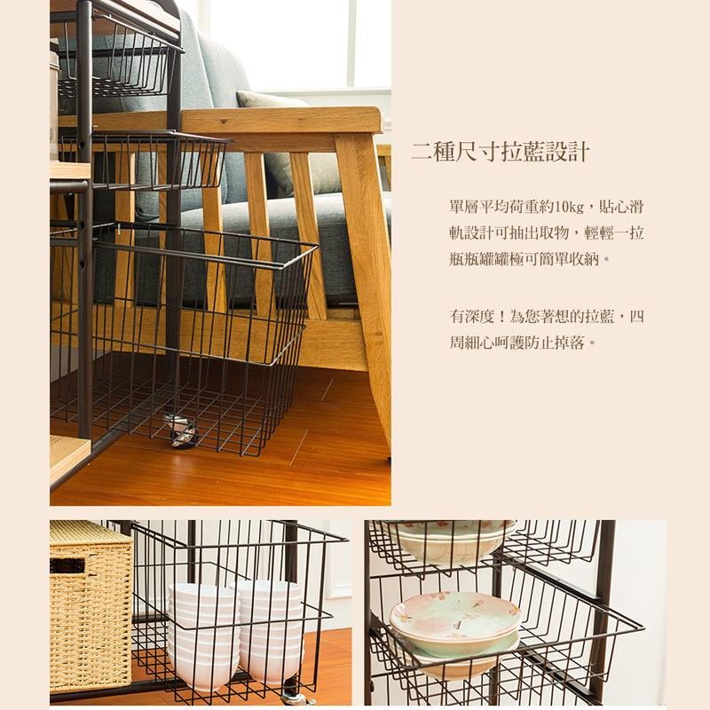 【Y HOUSE】多功能推車 廚房推車 客廳置物車 置物架 邊桌, , large