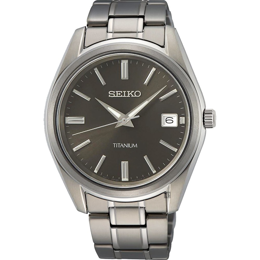 SEIKO 精工 CS 鈦金屬簡約手錶-40mm 6N52-00B0D(SUR375P1), , large