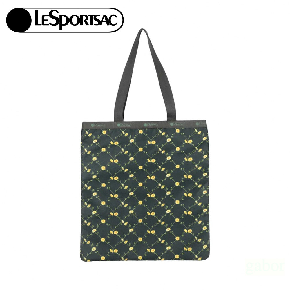 Lesportsac Large Emerald Tote 大型肩背托特包 送禮-綠野雛菊, , large
