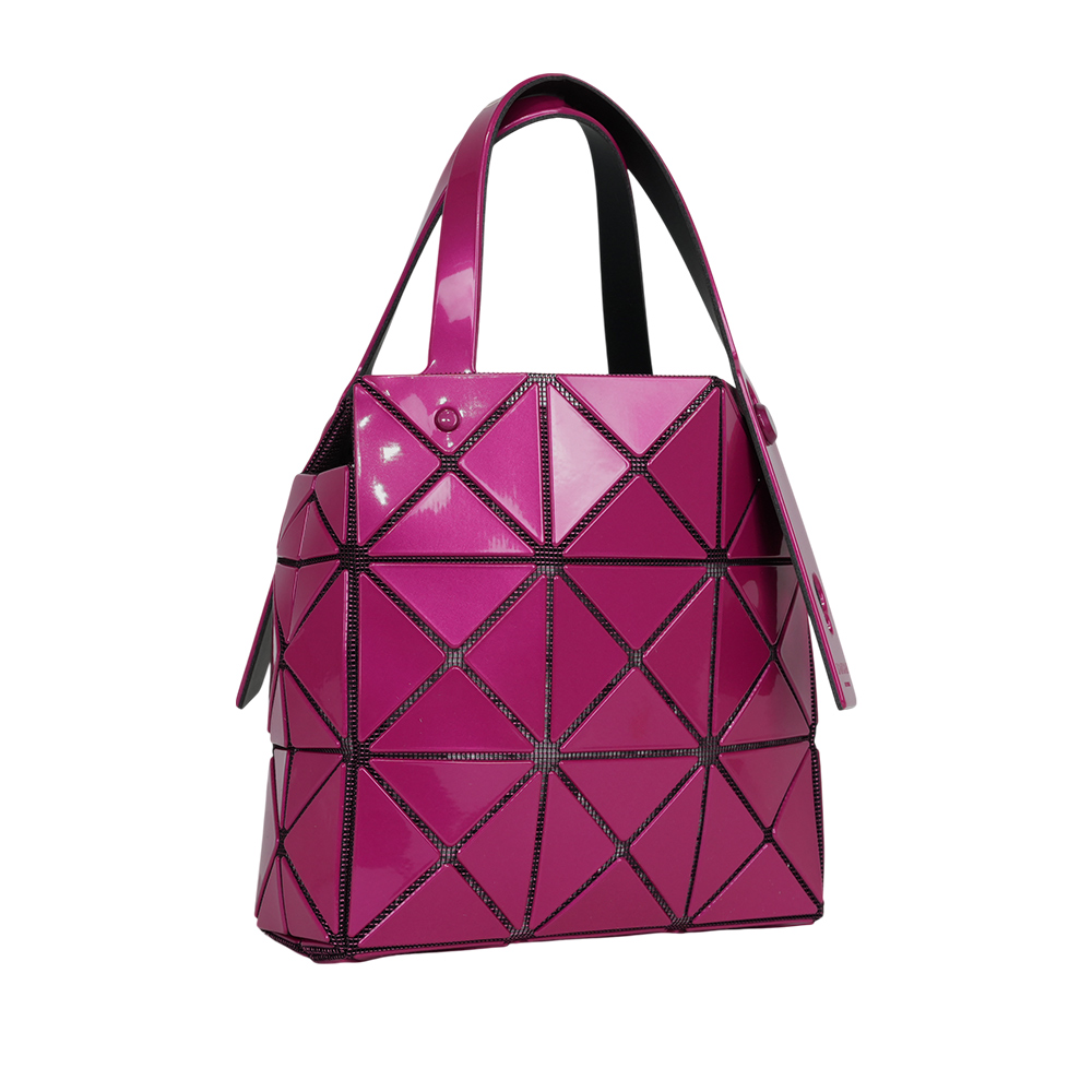 ISSEY MIYAKE BAO BAO CARAT 3X3 亮面手提小方盒/薔薇紅, , large