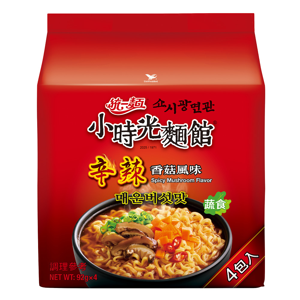 統一麵小時光麵館辛辣香菇風味(四合一)袋, , large