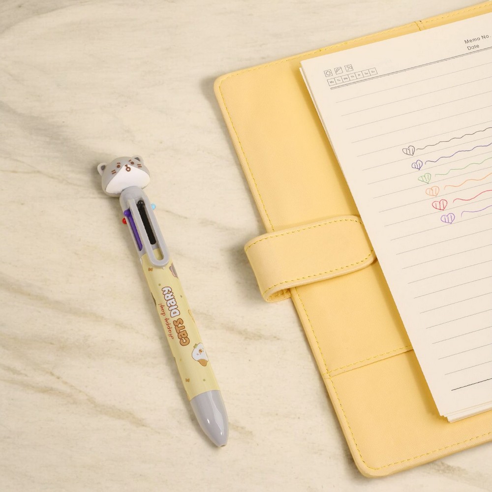 rotating-six-color-cat-shaped-pen