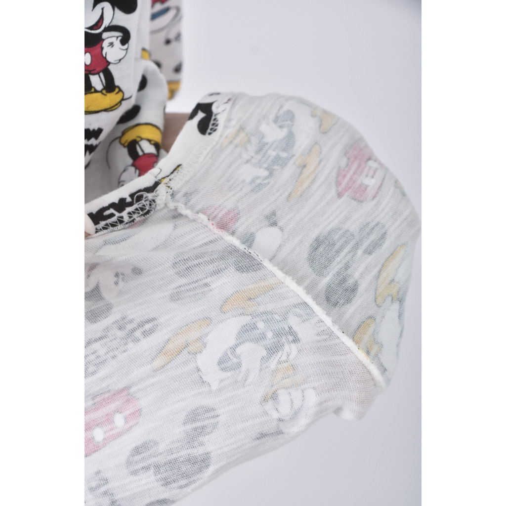 (M) flower米老鼠白色短袖上衣二手衣, , large