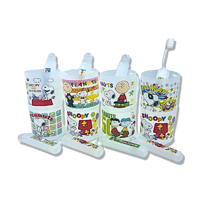 Snoopy Toothbrush & Mouth-Rinse Cup Set, , large
