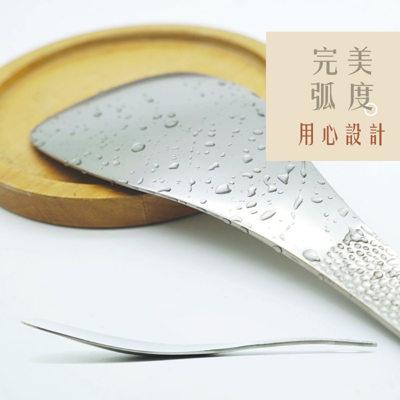 【純鈦飯勺】職人技錘目紋 挖飯勺 拌飯匙 飯匙  環保餐具 露營餐具, , large