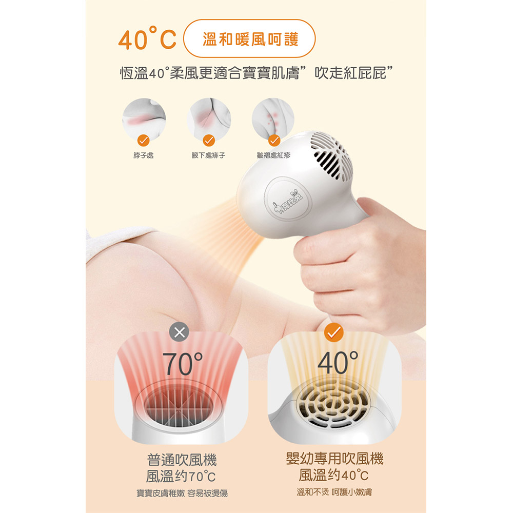 【芽比兔】嬰幼兒無線吹風機, , large