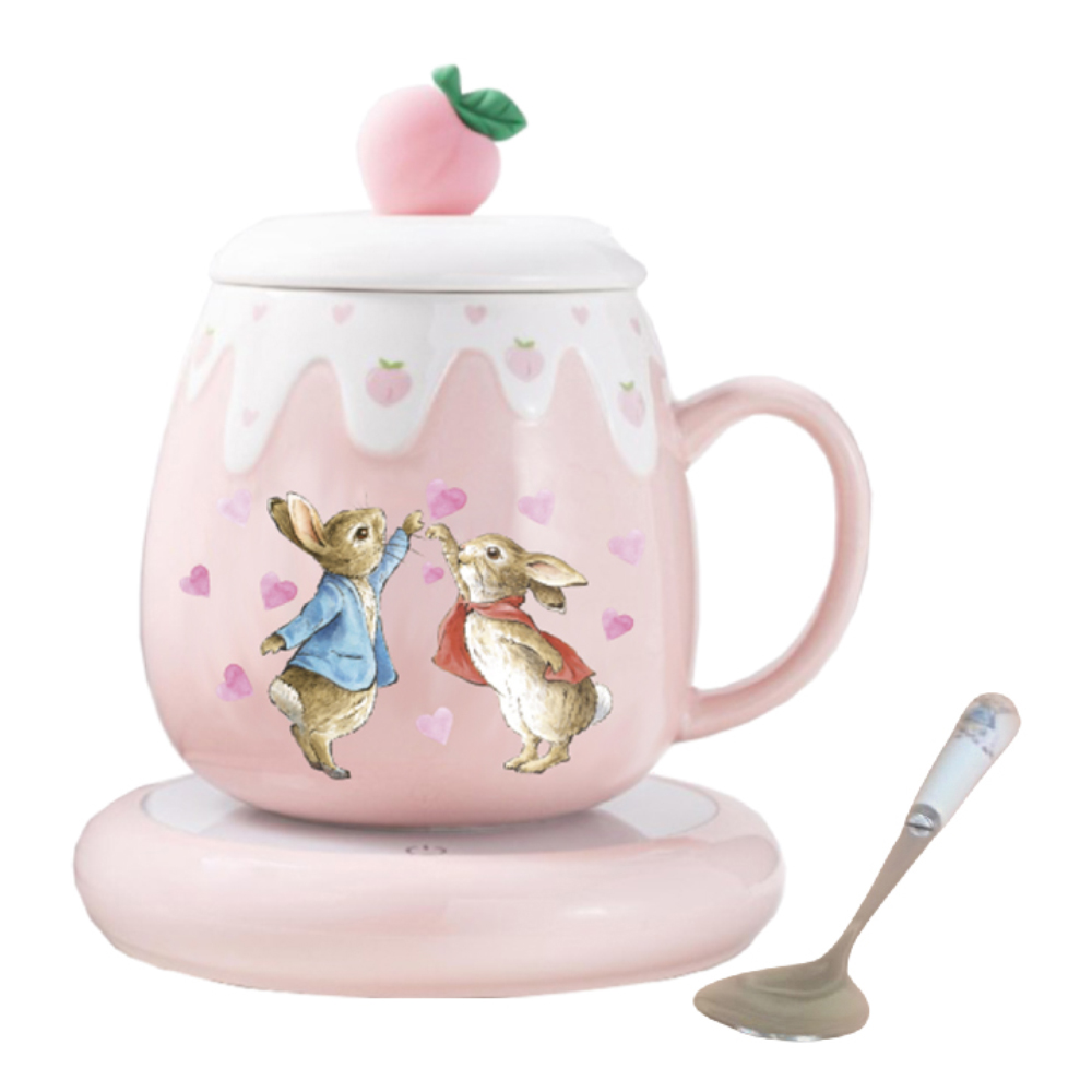 【世豐】Peter Rabbit比得兔恆溫馬克杯-蜜桃粉, , large