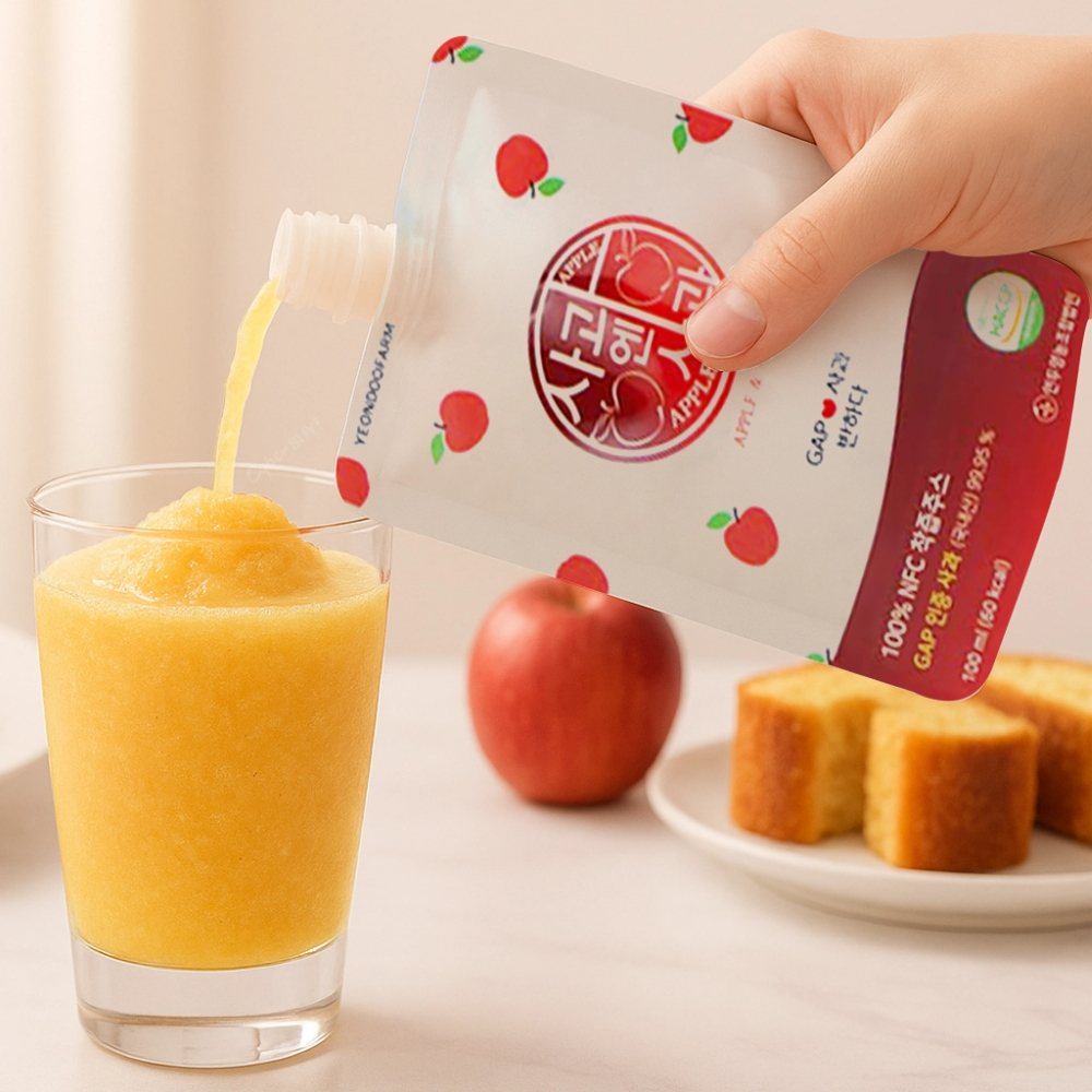 【韓國YEONDOOFARM妍杜農場】NFC 100% 好農 蘋果汁禮盒組 (100ml × 20包)