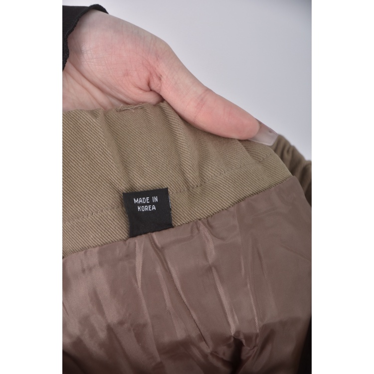 (S) 質感韓牌前開衩綠色長裙二手衣, , large