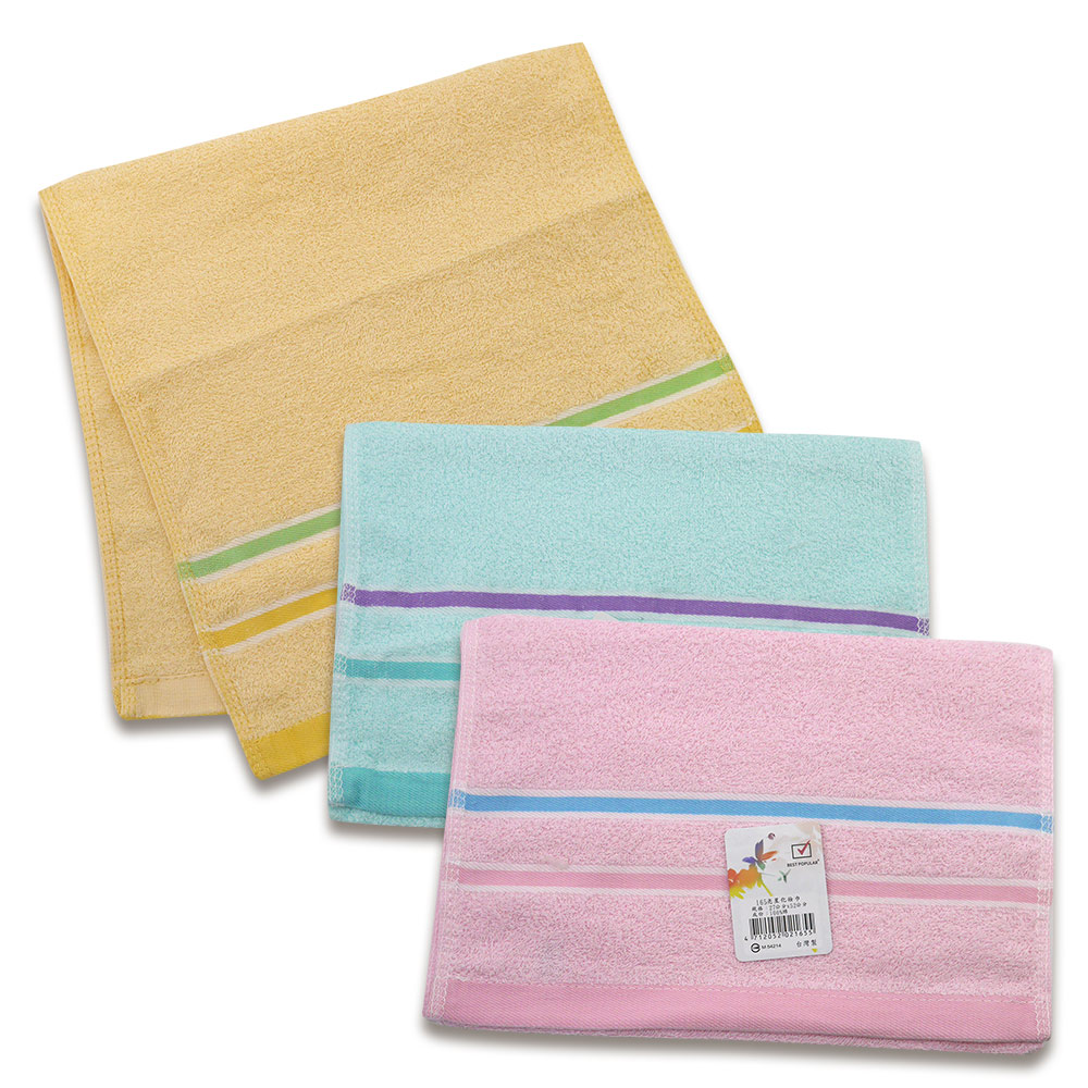 亮星素色緞紋童巾-160/亮星化妝巾/童巾-165-1/2-12入, , large