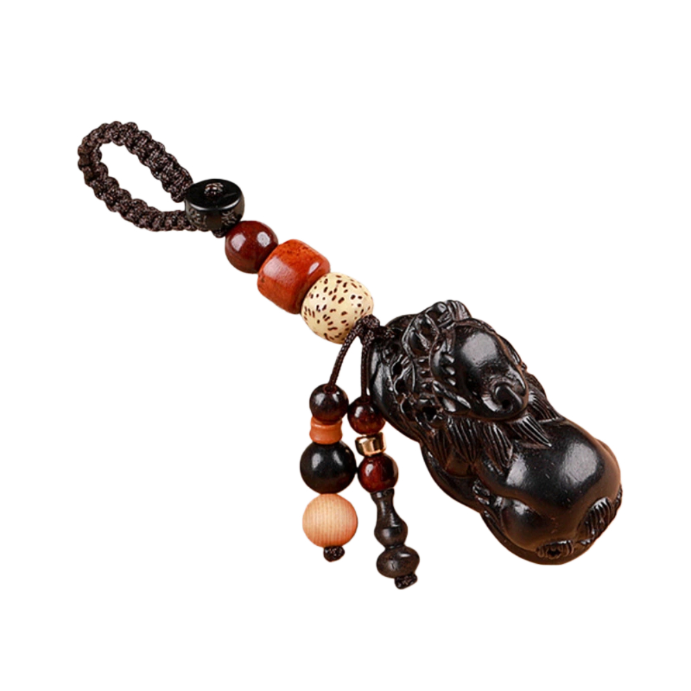 【A&R】招財開運 黑檀貔貅招財護身鑰匙扣掛飾 黑檀葫蘆, , large