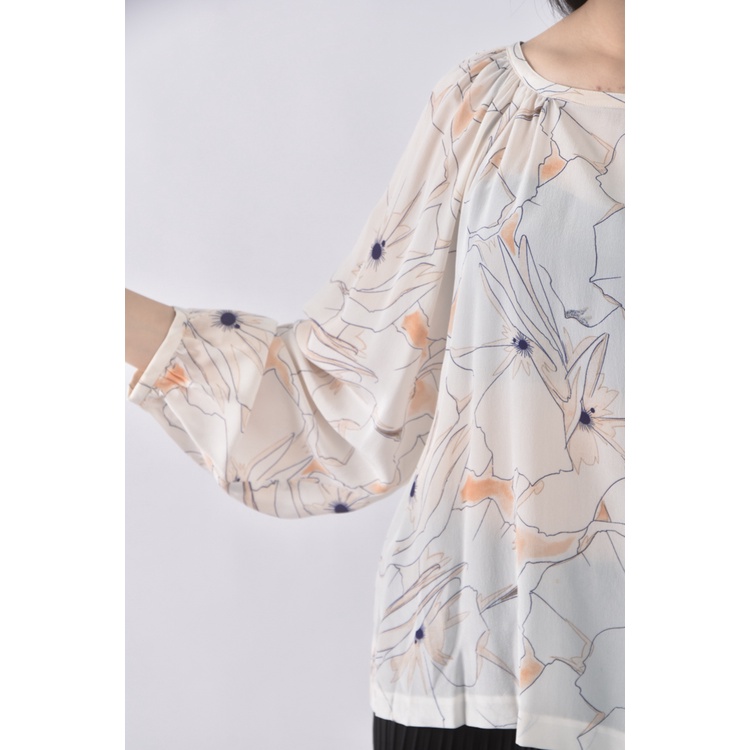 (S) club monaco質感圓領杏色長袖上衣二手衣, , large