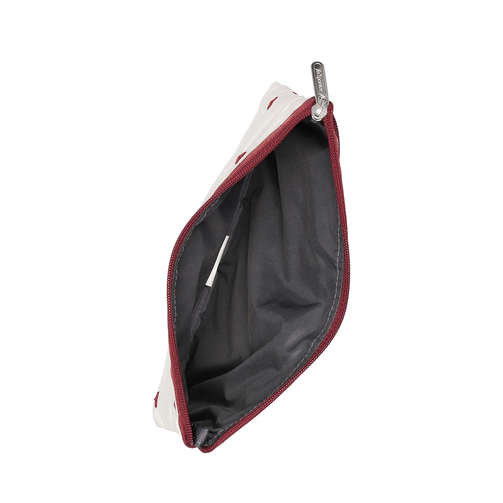 Lesportsac 3-Zip Cosmetic 三層拉鍊收納化妝包/ 莓果心刺繡, , large