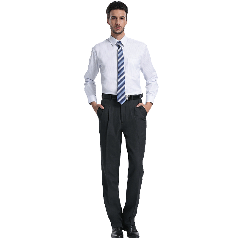 Mens Smart Trousers With Folds, , large