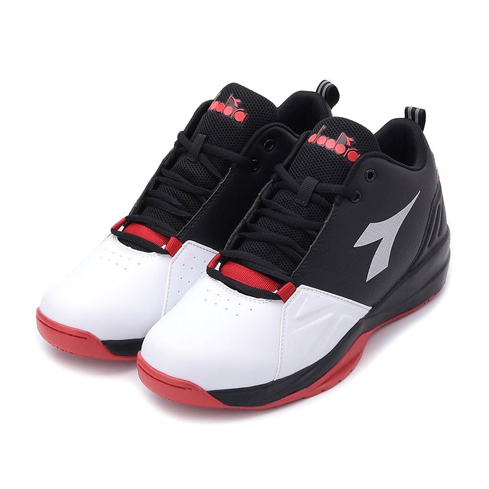 DIADORA迪亞多那 寬楦籃球鞋 男運動鞋 男鞋 時尚 透氣 舒適 好穿脫 保護後跟 耐磨 止滑 穩定 白黑藍 黑白紅, , large