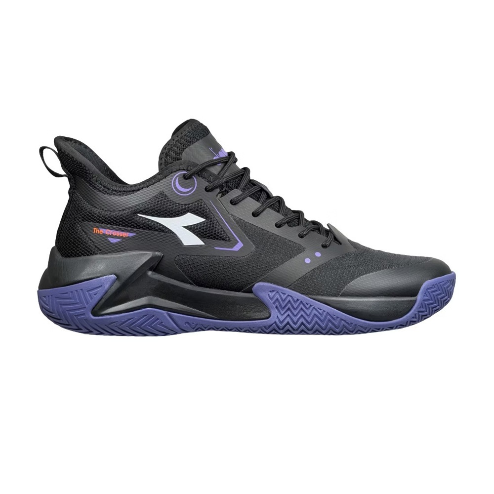 DIADORA迪亞多那 突破者四代籃球鞋 男運動鞋 男鞋 寬楦 輕量 透氣 彈性 吸震 回彈 足弓支撐 止滑 黑紫 黑白, , large