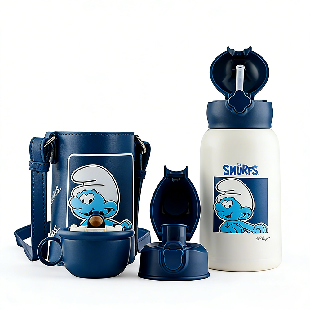 【BEDDYBEAR】Bear Four-Leaf Clover Children's Thermos Flask 630ml, , large